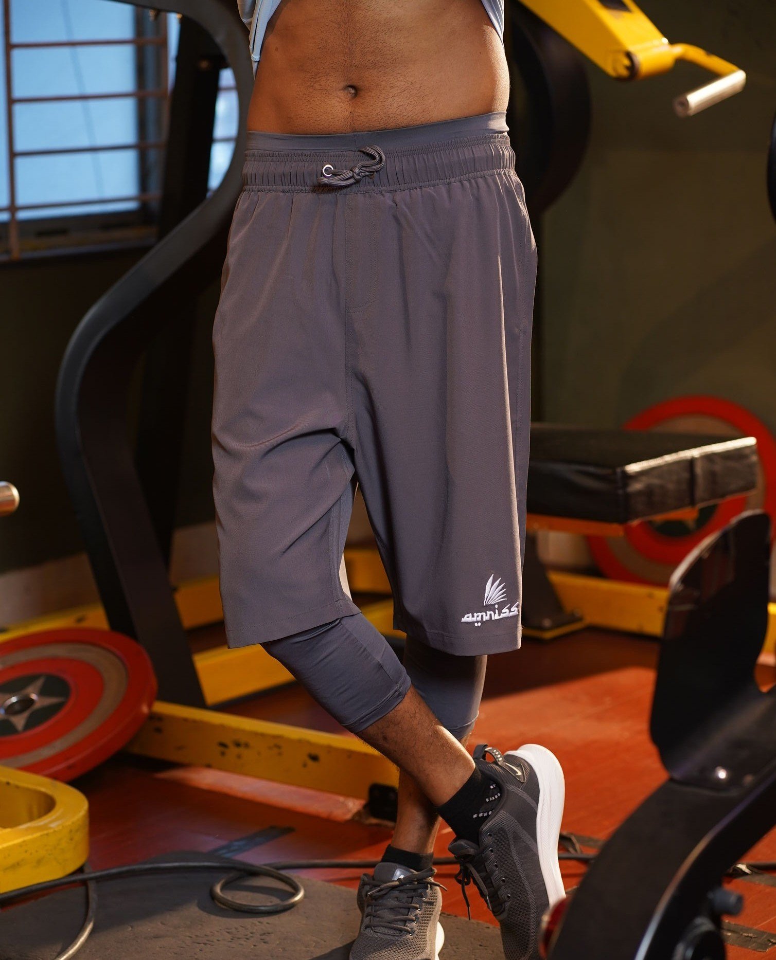 AMRISS Halal Shorts ASH GRAY gallery image