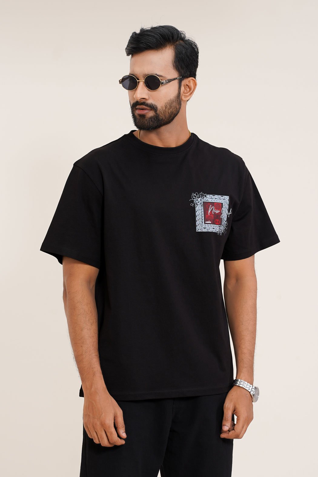 Urban Fashion New York Artwork Black T Shirt