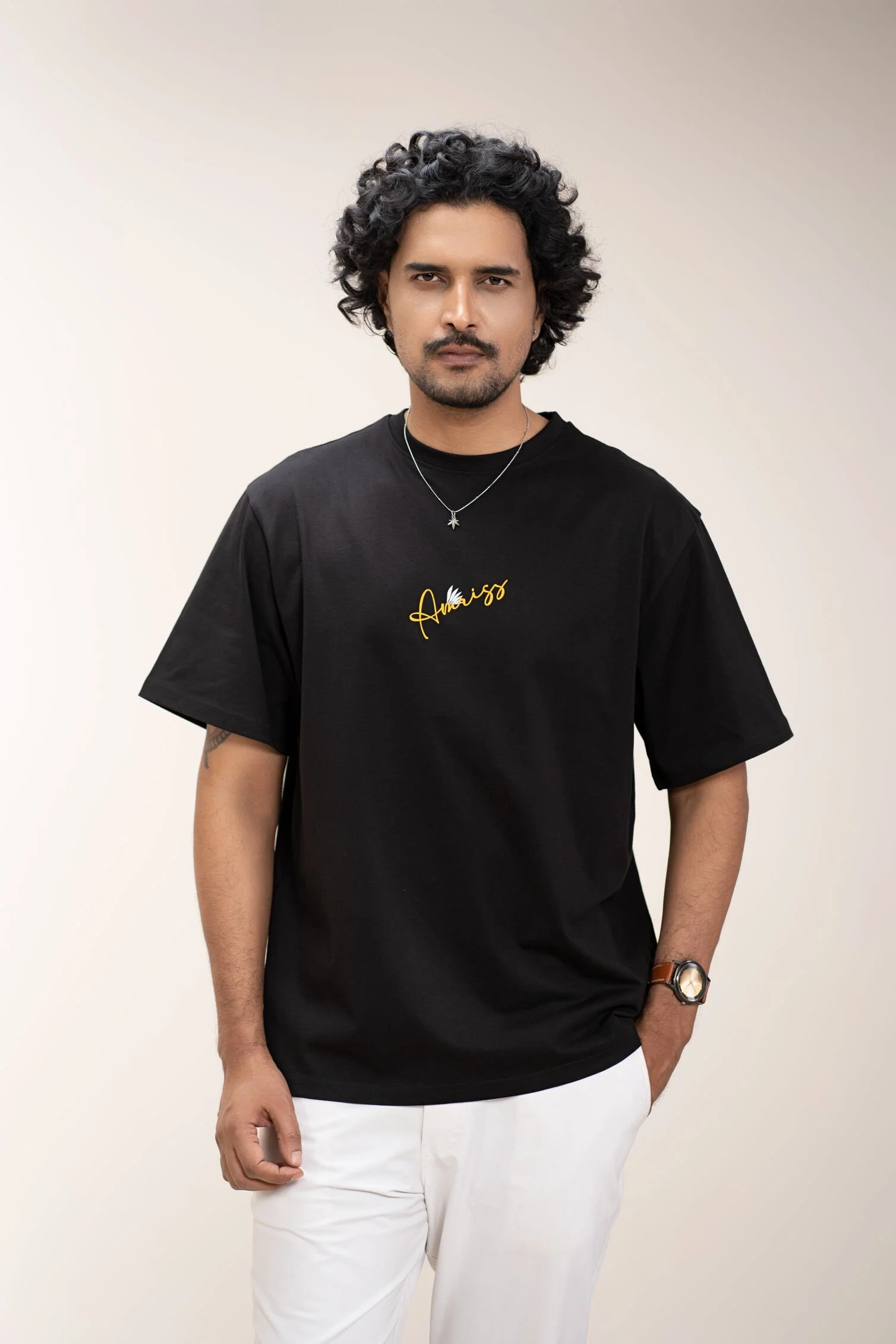 Amriss Streetwear Tee Printed Drop Shoulder