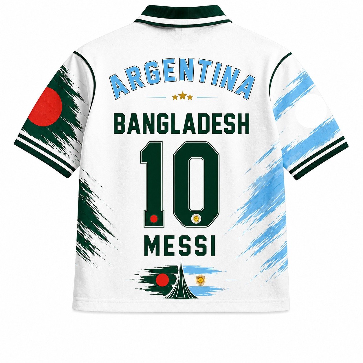 Bangladesh & Argentina FIFA Polo Shirt BLUE gallery image