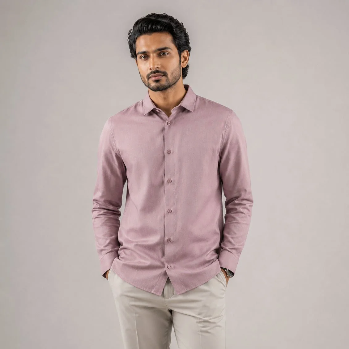 Men’s Premium Dusty Rose Formal Shirt