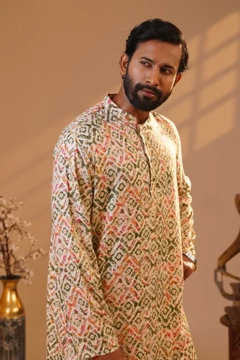 Men’s Premium All-Over Printed Panjabi