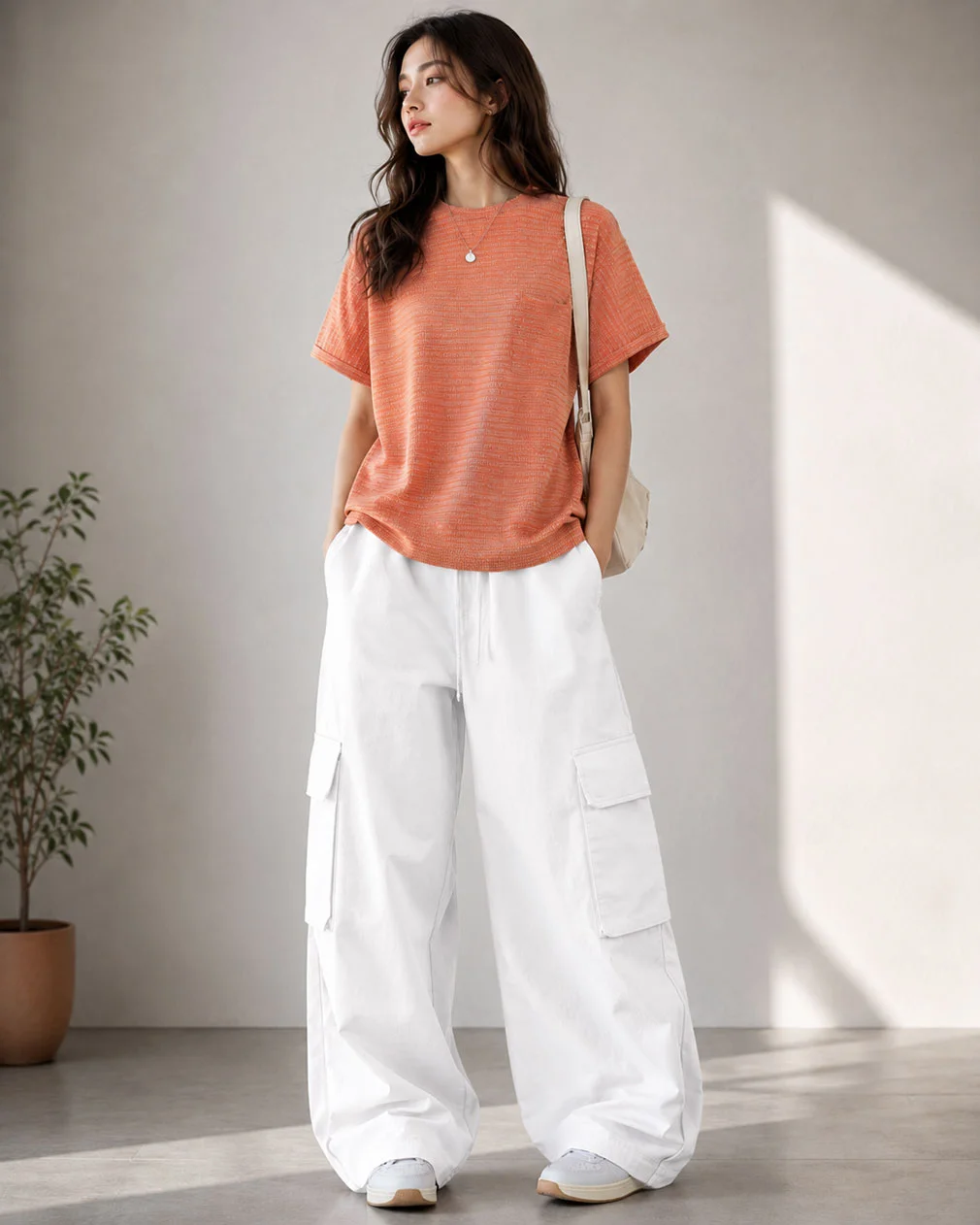 Women’s Textured Casual T-Shirt
