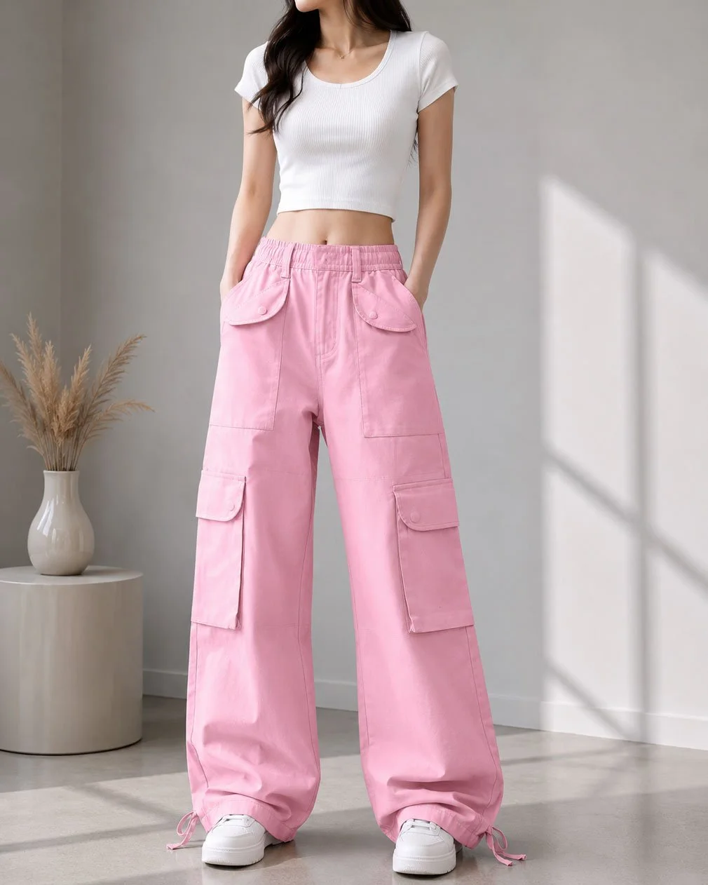 Women’s Oversized Twill Baggy Pant
