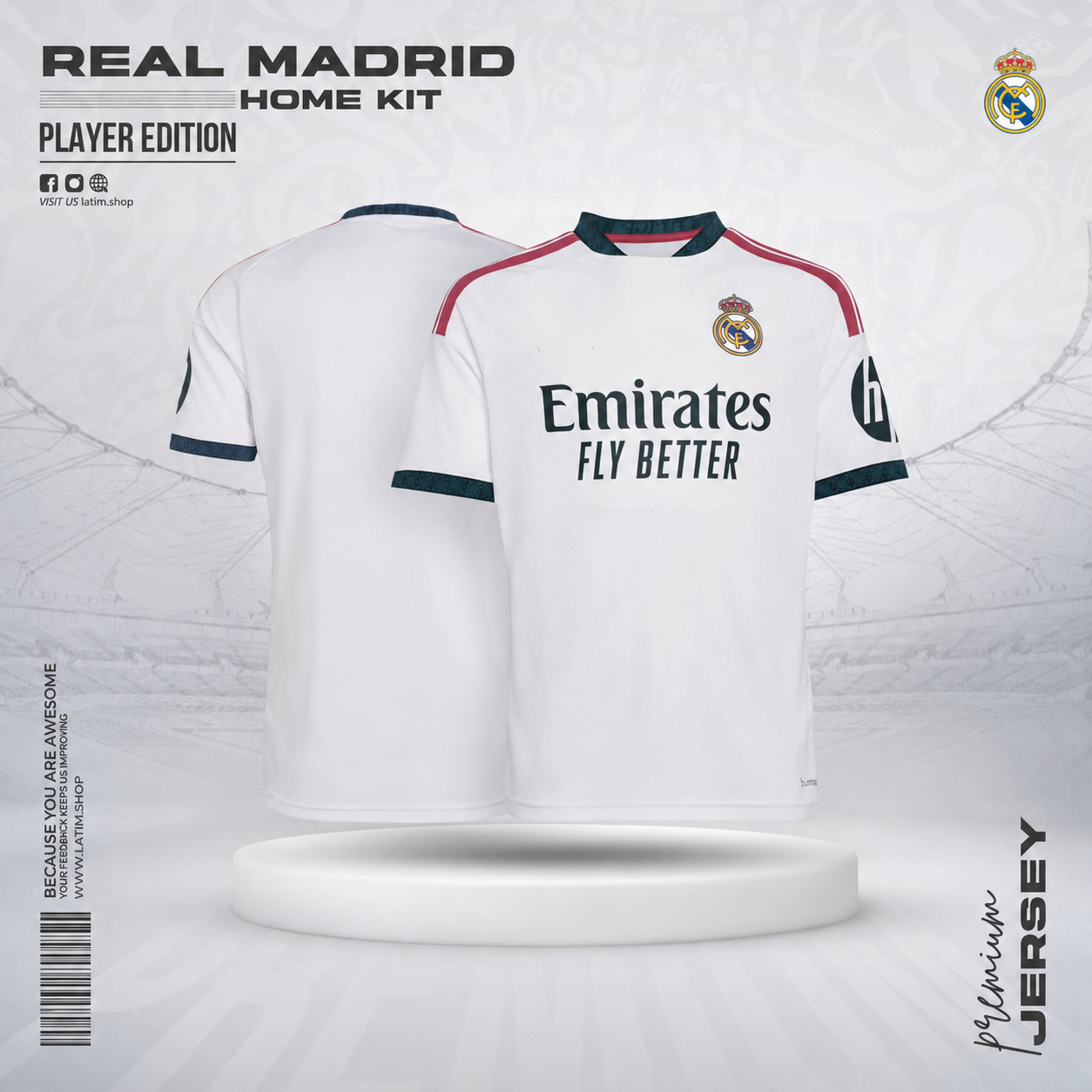 Real Madrid 26/27 Home Jersey - Player Edition BLUE gallery image