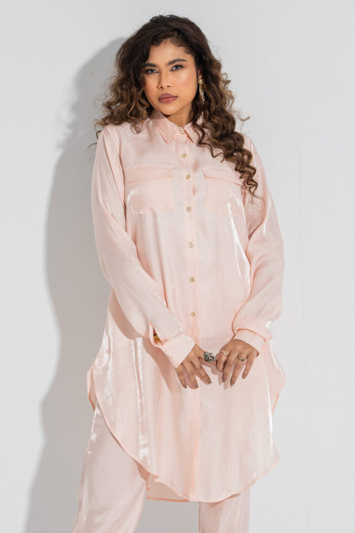 Ladies Half Long Shirt with Pant - Image 1