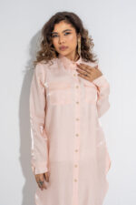 Ladies Half Long Shirt with Pant - Image 4