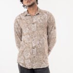 Modern Fashion Men's Long Sleeve Party & Festive Wear Cotton Blended Button Down Shirt.