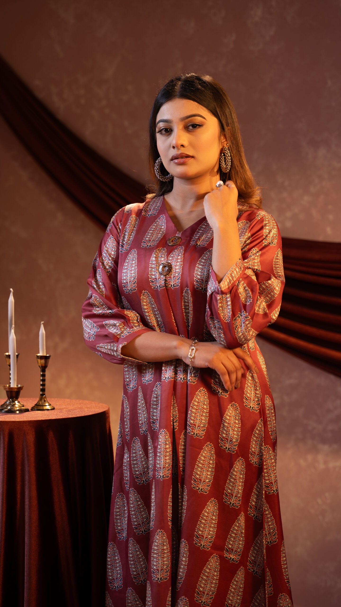Amriss Womens eid26 Amriss Striped Kurta - Image 1