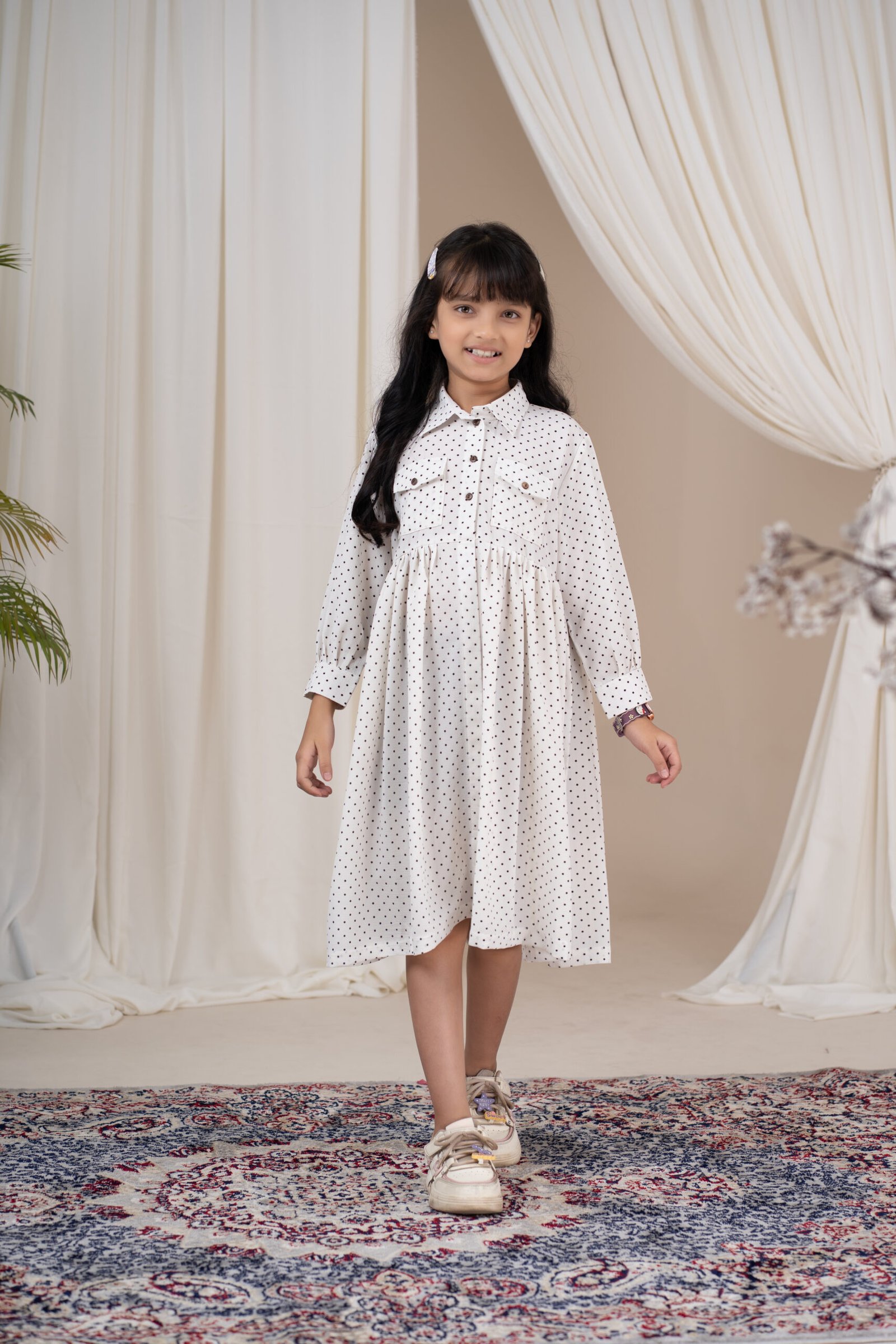 ARI00870 Amriss Kid's Girl's Frock - Image 1