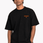 Drop Shoulder Oversized Tee Amriss Black Men's Urban Fashion T-Shirt