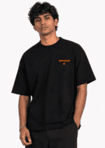 Drop Shoulder Oversized Tee Amriss Black Men's Urban Fashion T-Shirt