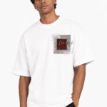 Drop Shoulder Oversized Tee Amriss New White Men's Urban Fashion T-Shirt