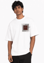 Drop Shoulder Oversized Tee Amriss New White Men's Urban Fashion T-Shirt