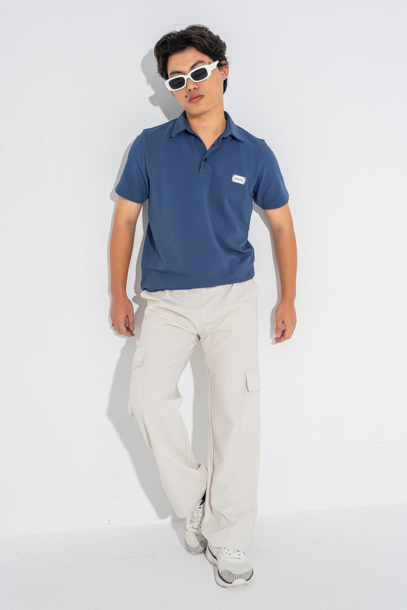 Men's Classic Comfort Embroidery Polo Perfect for Both Casual Uniform Wear - Image 1