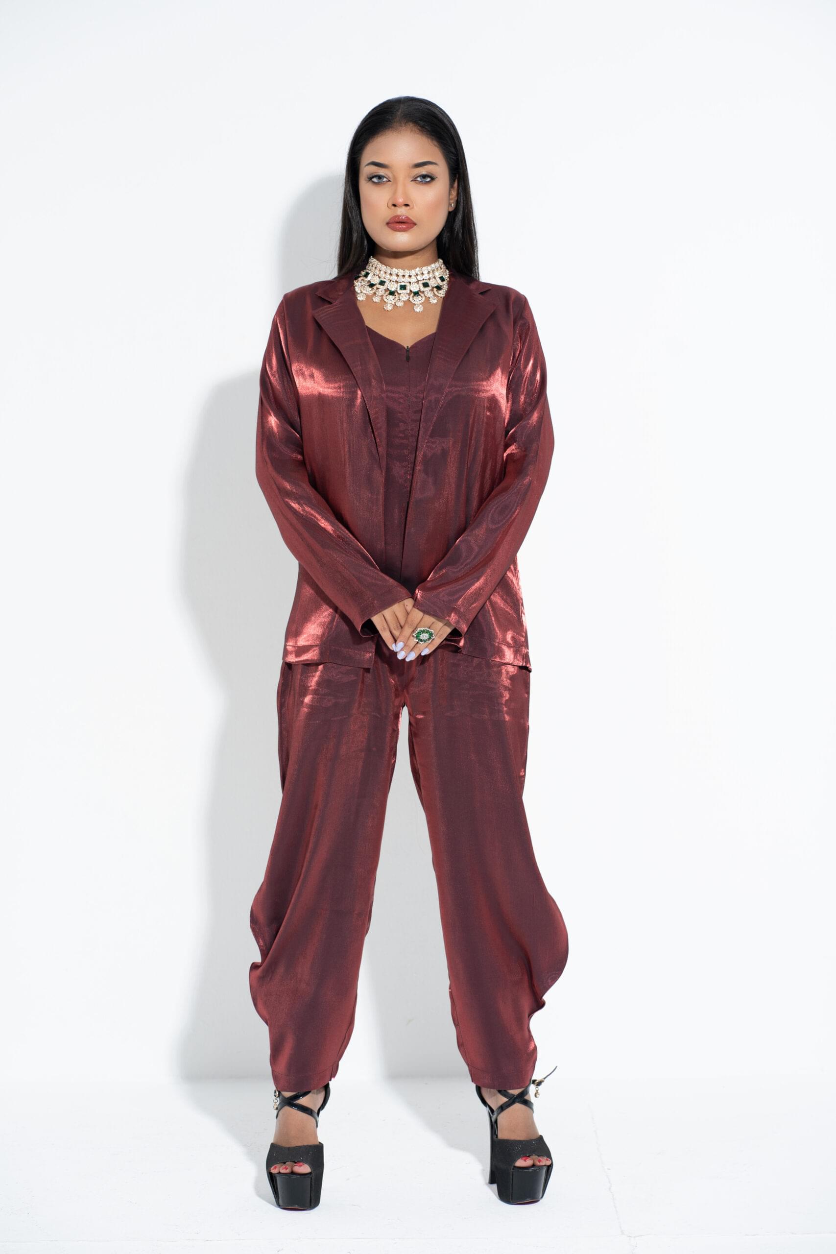 Stylish Jump Suit With Coat - Image 2