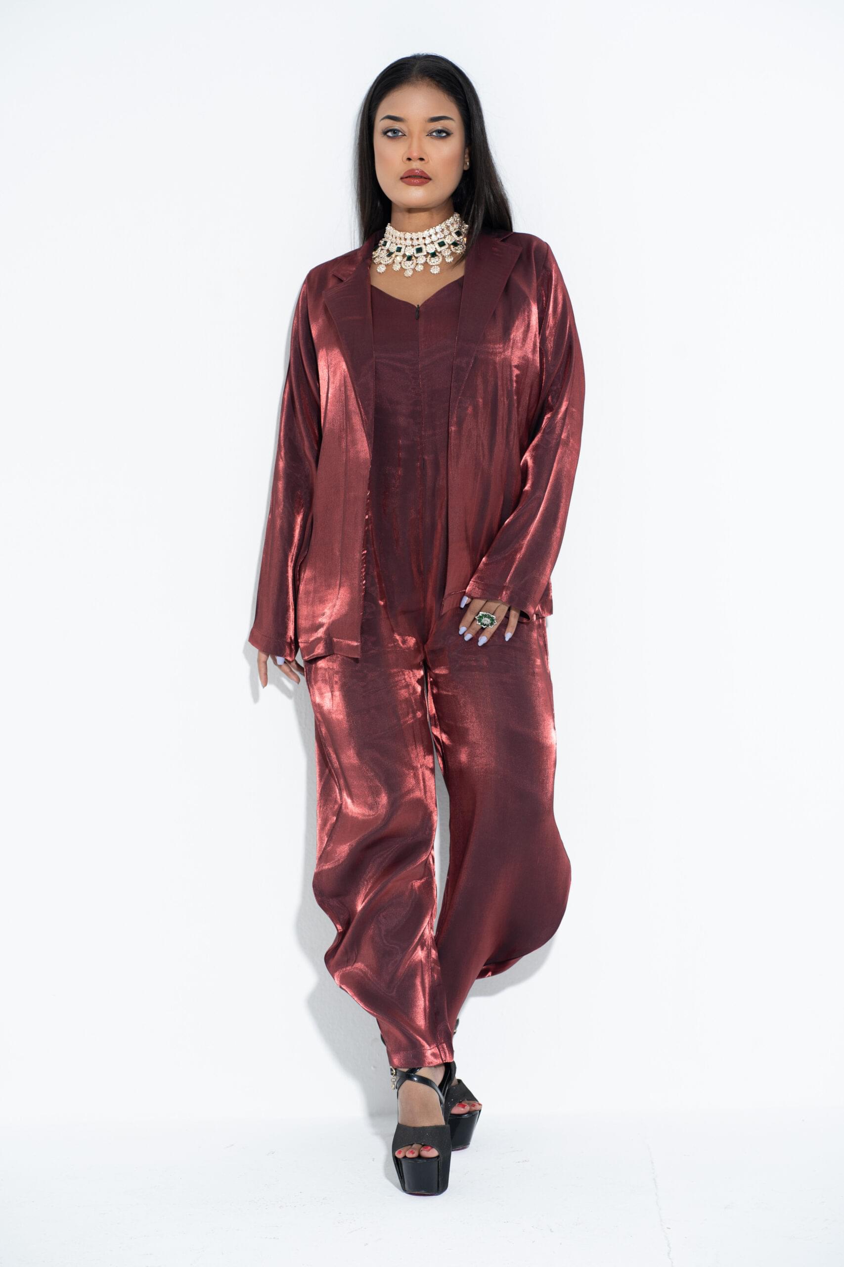 Stylish Jump Suit With Coat - Image 3
